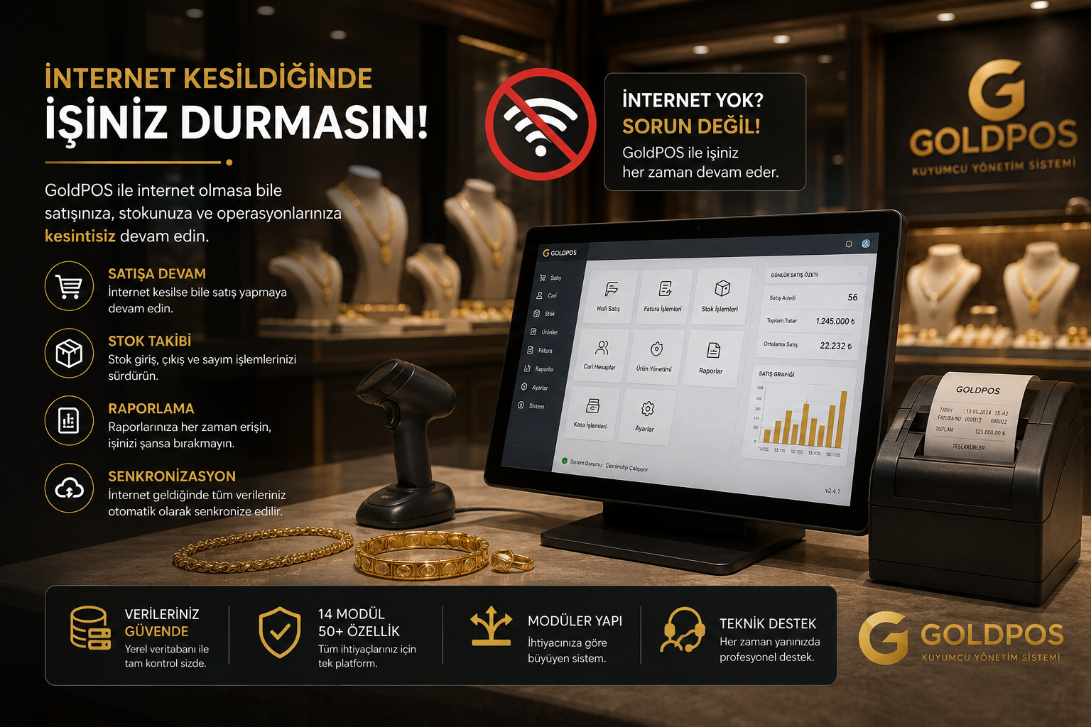 İnternet Kesildiğinde Kuyumcu İşletmesi Ne Yapmalı? Kesintisiz Çalışmanın Önemi
